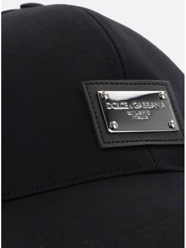 DG Logo Plaque Ball Cap Black - DOLCE&GABBANA - BALAAN 5