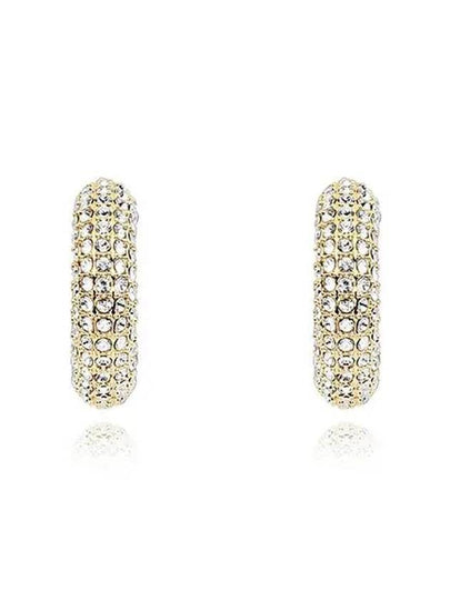 Dextera Hoop Earrings Gold - SWAROVSKI - BALAAN 2