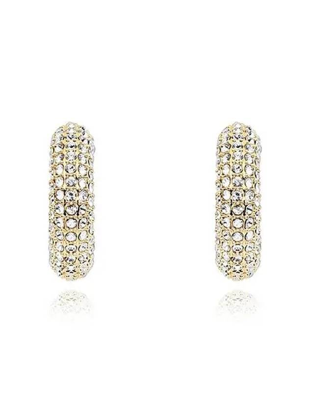 Dextera Hoop Earrings Gold - SWAROVSKI - BALAAN 5