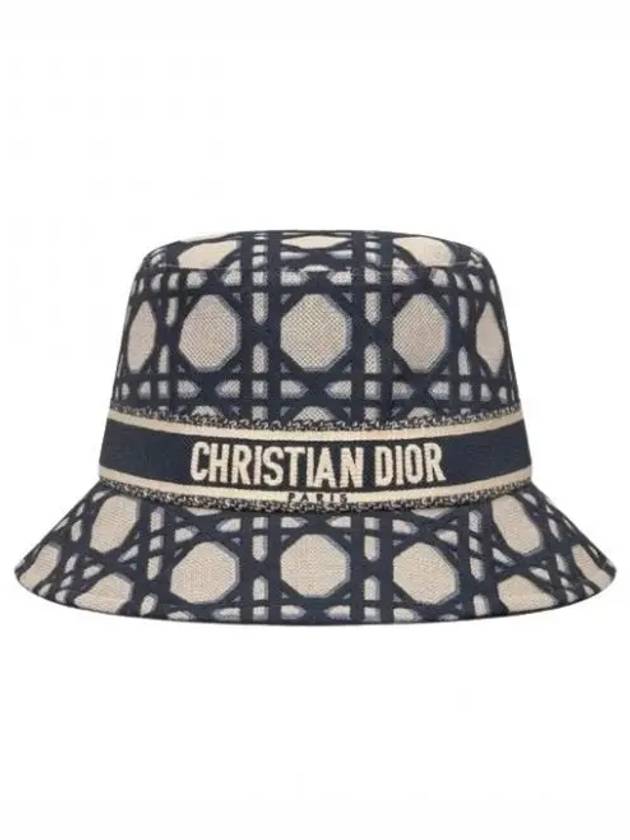 D-Bobby Macrocannage Small Brim Bucket Hat Blue Beige - DIOR - BALAAN 2