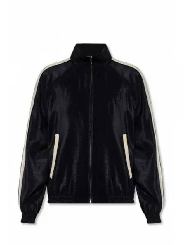 Men's Satin Lining Track Jacket Black - SAINT LAURENT - BALAAN 2