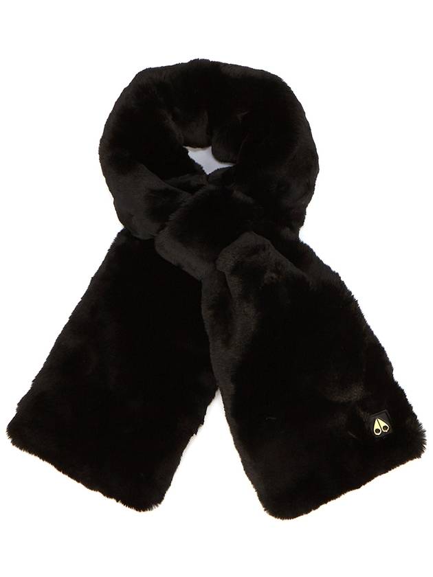 Women's Sackett Fur Scarf Black - MOOSE KNUCKLES - BALAAN 2