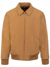 Gilles Embroidered Logo Blouson Jacket Caramel - A.P.C. - BALAAN 1