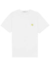 Monochrome Fox Head Patch Short Sleeve T-Shirt White - MAISON KITSUNE - BALAAN 3