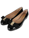 Women’s Varina Bellet Flats Black - SALVATORE FERRAGAMO - BALAAN 2