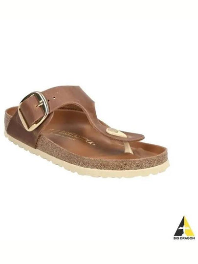 Gizeh Leather Flip Flops Brown - BIRKENSTOCK - BALAAN 2