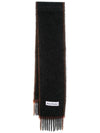 Wool mohair muffler black - ACNE STUDIOS - BALAAN 1