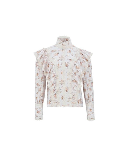 Lace trim Floral Blouse - NARU KANG - BALAAN 2