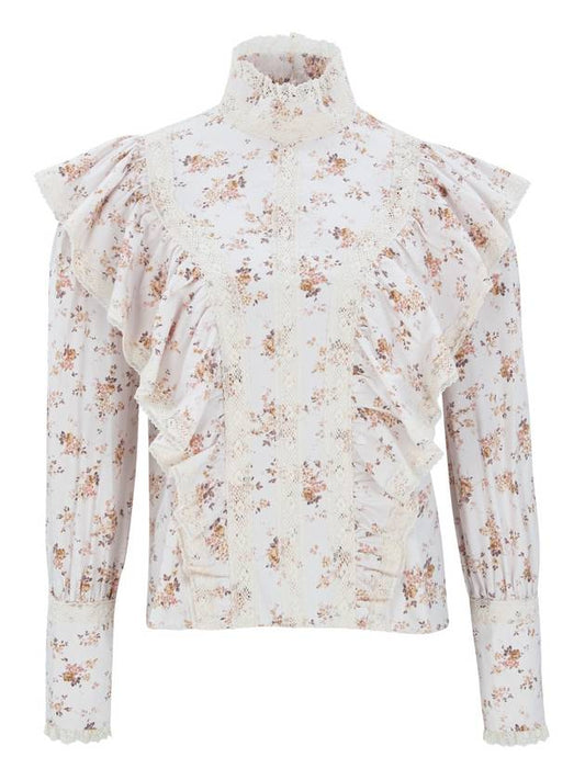 Lace trim Floral Blouse - NARU KANG - BALAAN 2