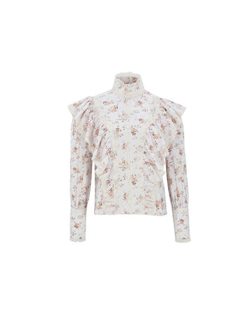 Lace Trim Floral Blouse - NARU KANG - BALAAN 1