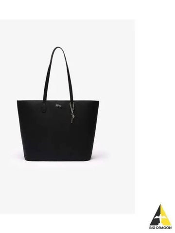 Women s daily lifestyle horizontal shopper bag black - LACOSTE - BALAAN 1