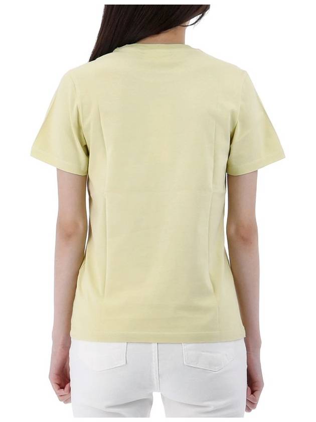 Foxhead Patch Regular T Shirt LW00105KJ0008 CHALKYELLOW - MAISON KITSUNE - BALAAN 4