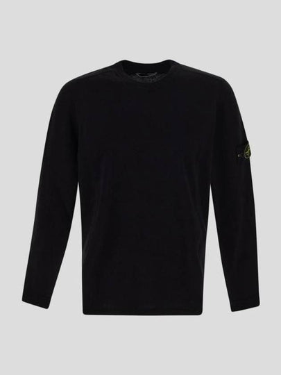 Raw Hand Cotton Crewneck Knit Top Navy - STONE ISLAND - BALAAN 2