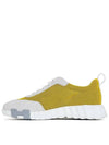 Bouncing Mesh Low Top Sneakers Jaune Topaze Blanc - HERMES - BALAAN 3