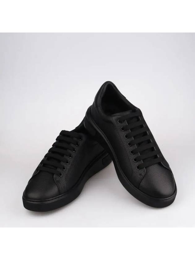 Men's Miky Leather Low Top Sneakers All Black - BALLY - BALAAN 6