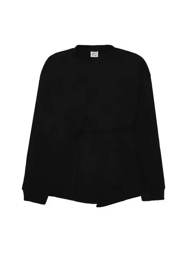 WoMen's Show Wrap Long Sleeve T-Shirt Black - BASERANGE - BALAAN 1