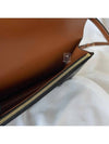 Wallet on Strap in Triomphe Canvas and Smooth Lambskin Tan - CELINE - BALAAN 7