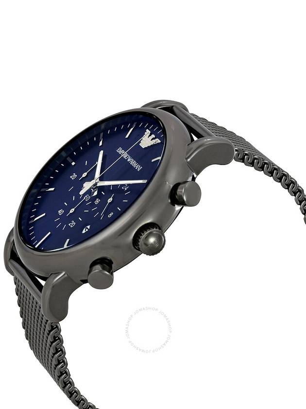 Chronograph Metal Watch Navy - EMPORIO ARMANI - BALAAN 3