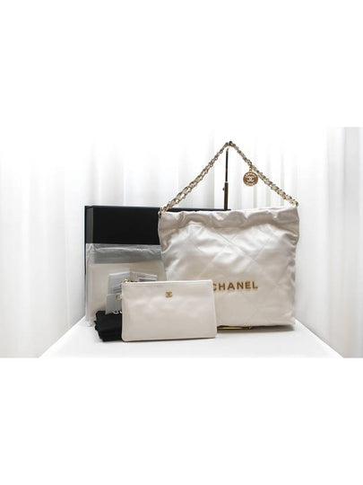 22 Bag Calfskin Small White Gold Plated AS3260 - CHANEL - BALAAN 2