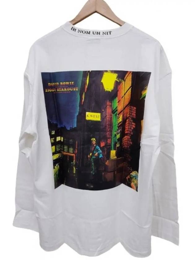 Ziggy Stardust Print Long Sleeve T Shirt White - IH NOM UH NIT - BALAAN 6