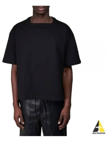 Relax Fit Heavy Jersey Short Sleeve T-Shirt Black - BOTTEGA VENETA - BALAAN 2