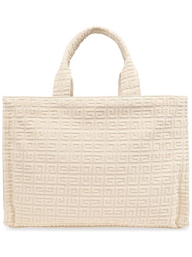 4G Medium Cotton Terry Tote Bag Ivory - GIVENCHY - BALAAN 5