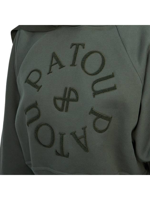 Medallion Organic Cotton Hoodie Green - PATOU - BALAAN 9