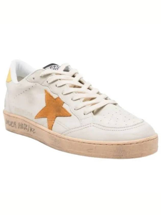 Ballstar Yellow Tab Low Top Sneakers White Cathay - GOLDEN GOOSE - BALAAN 2