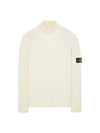 Men's Logo Patch Turtleneck White - STONE ISLAND - BALAAN 3