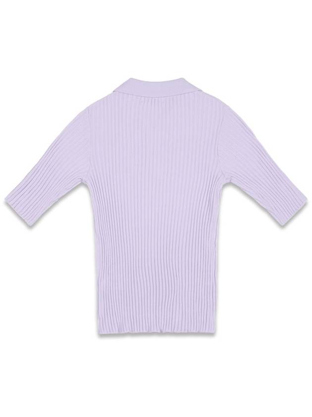 Women s Slim Button Knit Purple MCFW24KN4PP - MACKY - BALAAN 3