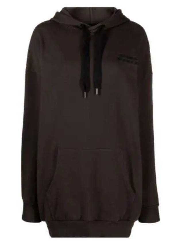 Solena Embroidered Logo Oversized Hoodie Faded Black - ISABEL MARANT - BALAAN 2