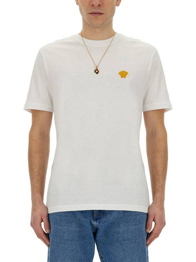 Medusa Embroidery Cotton Short Sleeve T-shirt White - VERSACE - BALAAN 2