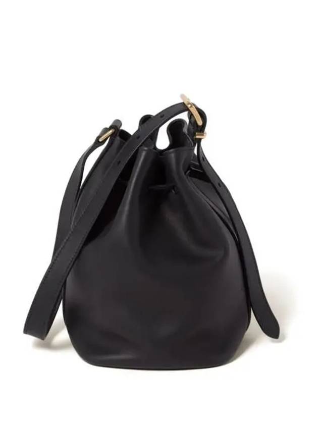 5BE090 2CRM logo leather bucket bag - MIU MIU - BALAAN 1