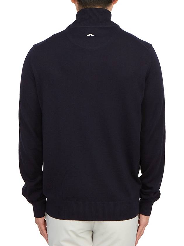 Men's Kian Zip-up Sweater Navy - J.LINDEBERG - BALAAN 5