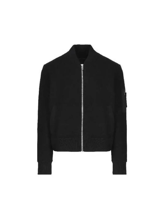 Merino Wool Bomber Jacket Black - GIVENCHY - BALAAN 2