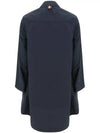 Military Ripstop Round Collar Over Pea Coat Navy - THOM BROWNE - BALAAN 4