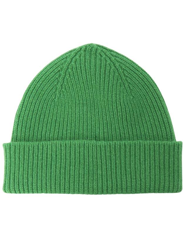 Logo Embroidered Wool Beanie Green - SPORTY & RICH - BALAAN 3