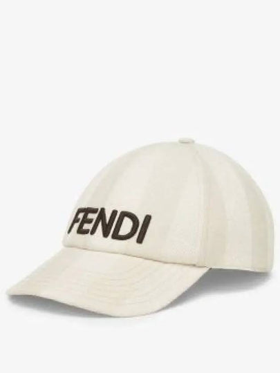 Pequin Canvas Ball Cap Beige - FENDI - BALAAN 2