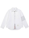 FJT247A 06772 100 Women s Overshirt Jacket - THOM BROWNE - BALAAN 1