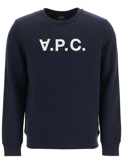 VPC Logo Crew Neck Sweatshirt Navy - A.P.C. - BALAAN 2