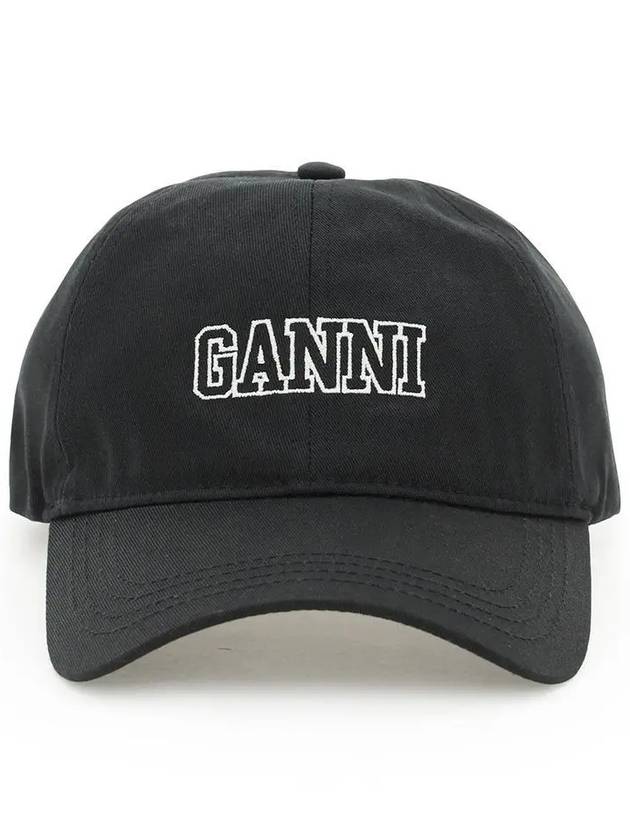 Logo Ball Cap Black - GANNI - BALAAN 5