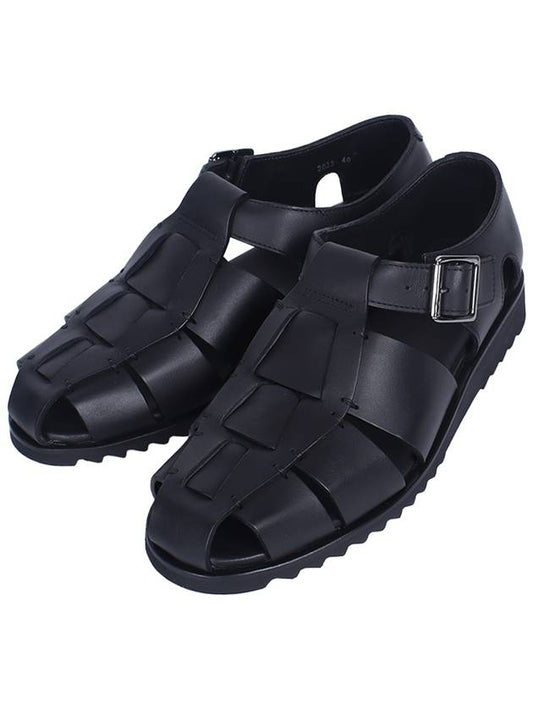 Pacific Buckle Gladiator Sandals Black - PARABOOT - BALAAN 2