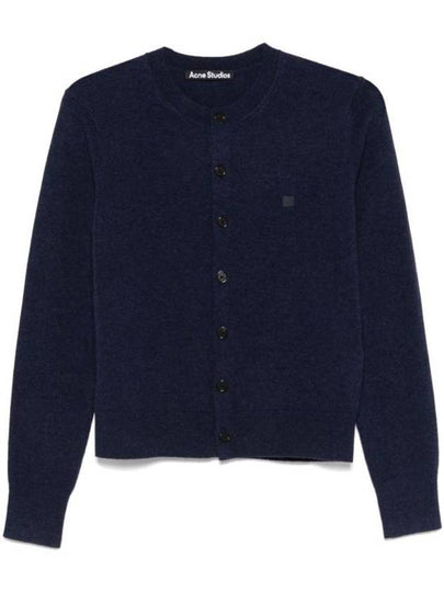 Yak Wool Fitted Fit Cardigan Navy - ACNE STUDIOS - BALAAN 2