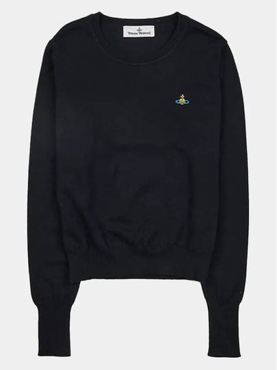 ORB Embroid Logo Knit Top Black - VIVIENNE WESTWOOD - BALAAN 2