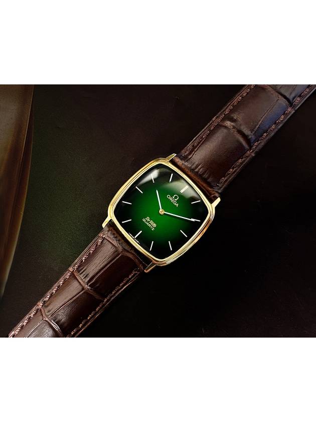 Vintage DeVille Green Two Tone Dial Men s Quartz Watch - OMEGA - BALAAN 2