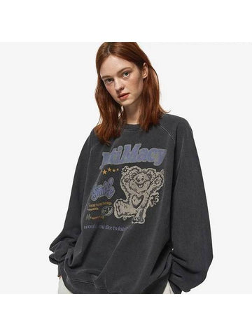 Macy Bear Pigment Sweatshirt Smoke Black - CPGN STUDIO - BALAAN 1