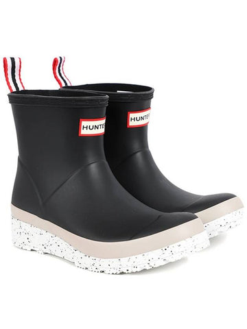 Genuine W Play Short Speckle Rain Boots Black WFS2082RMA BTE - HUNTER - BALAAN 1