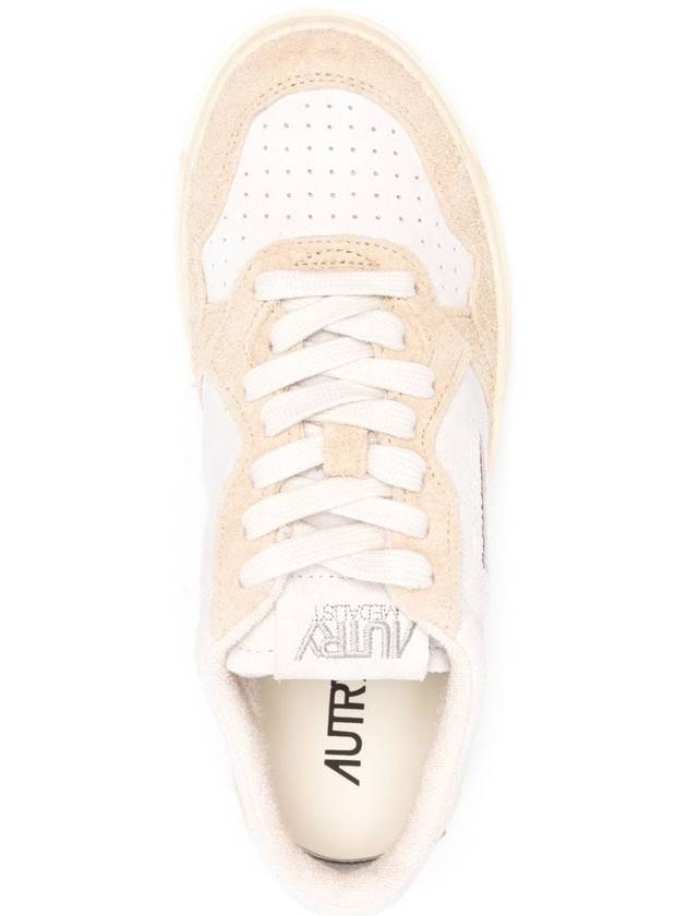 Medalist Suede Low Top Sneakers White Beige - AUTRY - BALAAN 5