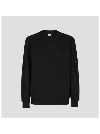 Men's Lens Wappen Diagonal Sweatshirt Black - CP COMPANY - BALAAN 2