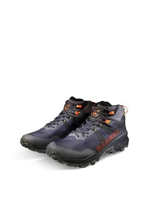 Sertig II Mid Hiking High Top Sneakers Dark Titanium Vibrant Orange - MAMMUT - BALAAN 2